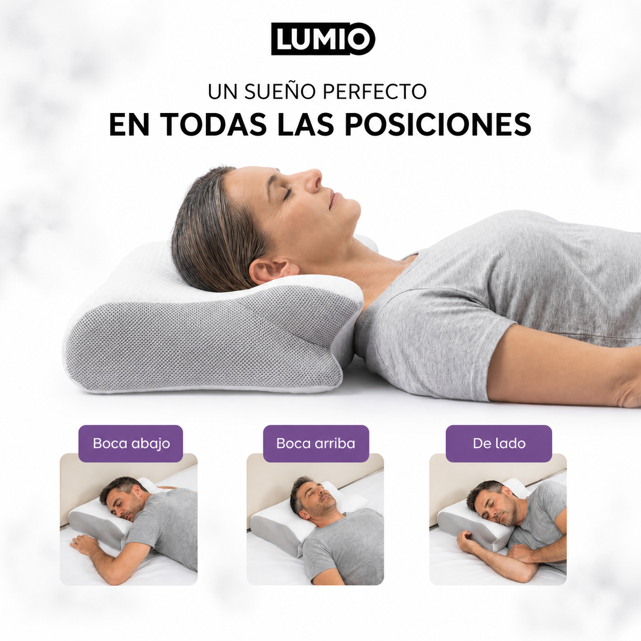 LuxeSleep™ – Almohada Cervical